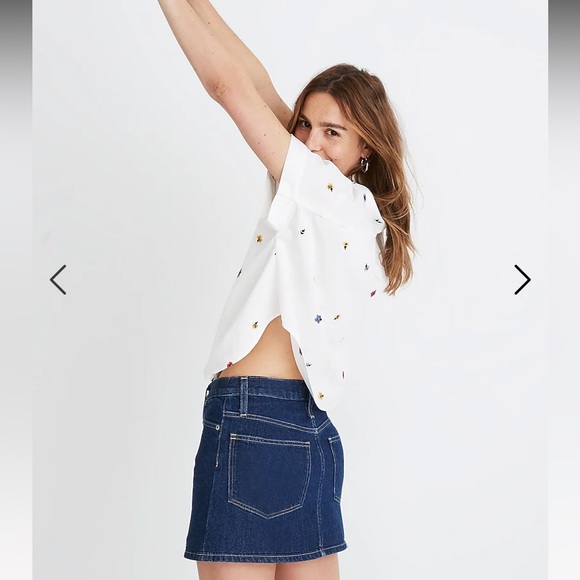 Madewell Rigid Denim Mini Skirt in Dupree Wash size 29 - Picture 3 of 7